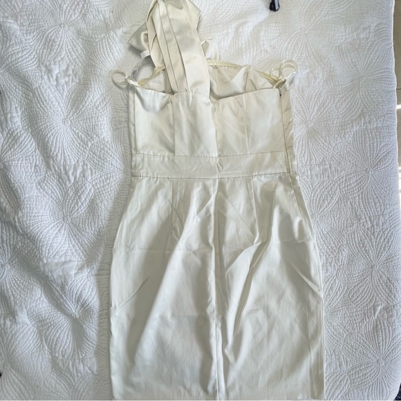 The Limited Coquette White Dress with Bow Dress NWOT - Picture 4 of 7